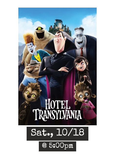 Kids Movie Night (HOTEL TRANSYLVANIA, 2012; PG)